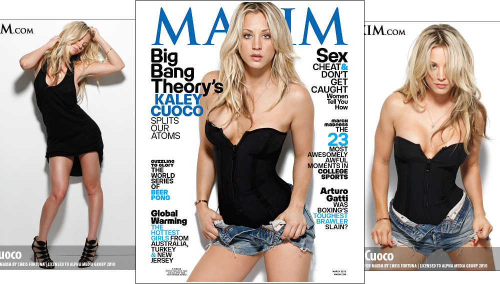 Kaley Cuoco Maxim Cover Shoot March 2010
